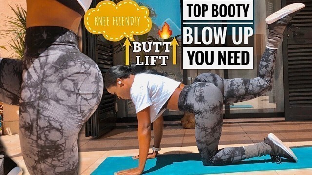 'Top BOOTY BURST GLUTE FOCUS  Exercises(Real Results)~Grow THICK CURVY BOOTY At Home-Knee Friendly'