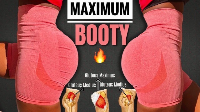 'GROW YOUR GLUTES TO THE MAXIMUM~Best Upper, Lower & Side BOOTY, Round butt-Weights(optional)'