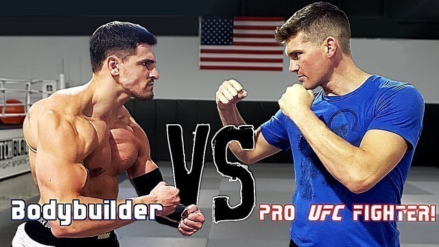 'Fighting Pro UFC Fighter Stephen Wonderboy Thompson *ENDS POORLY* | Bodybuilder vs MMA Challenge'