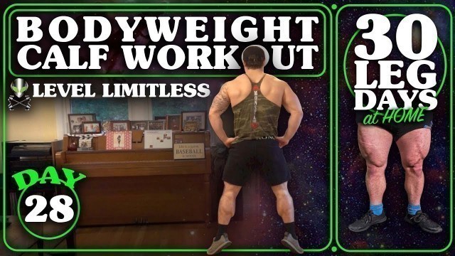 'Bodyweight Home Calf Workout | 30 Days of Leg Day At Home Without Equipment Day 28'