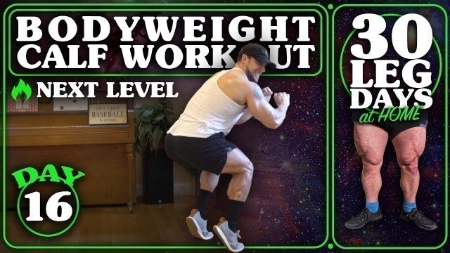 'Bodyweight Calf Workout At Home | 30 Days of Leg Day At Home Without Equipment Day 16'